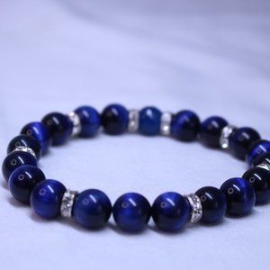 Handmade Men's Elastic Beaded Bracelet